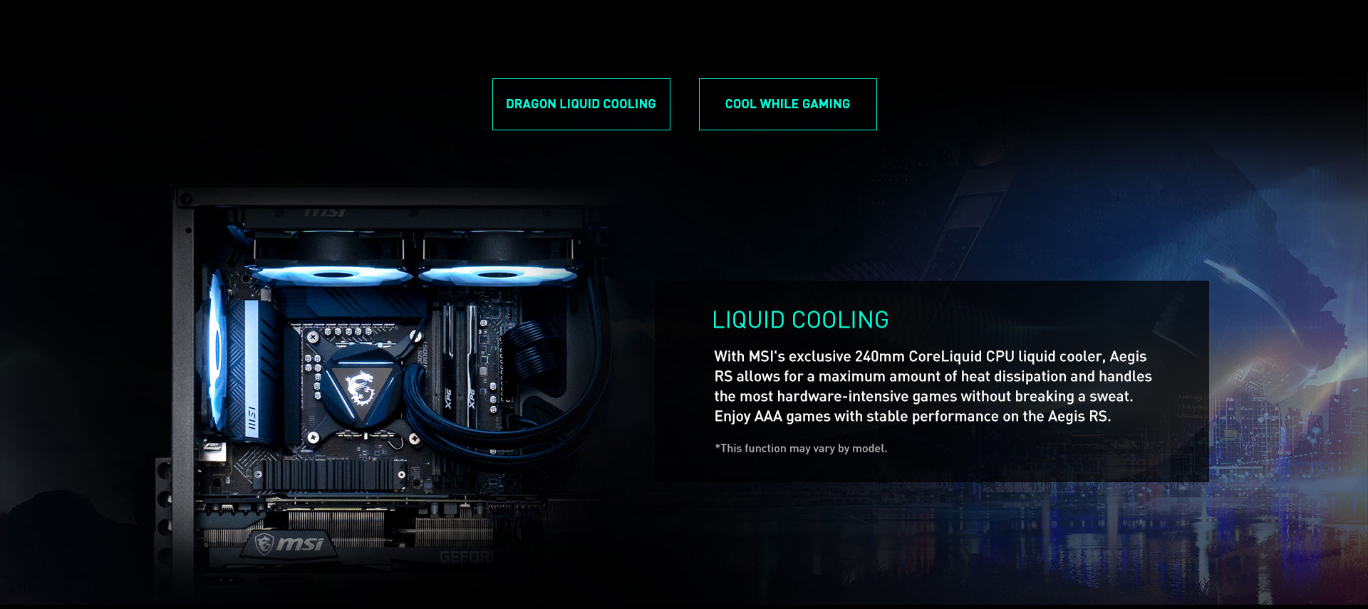 MSI Gaming Desktop Aegis RS 13NUF464US Intel Core i7 13th Gen 13700KF